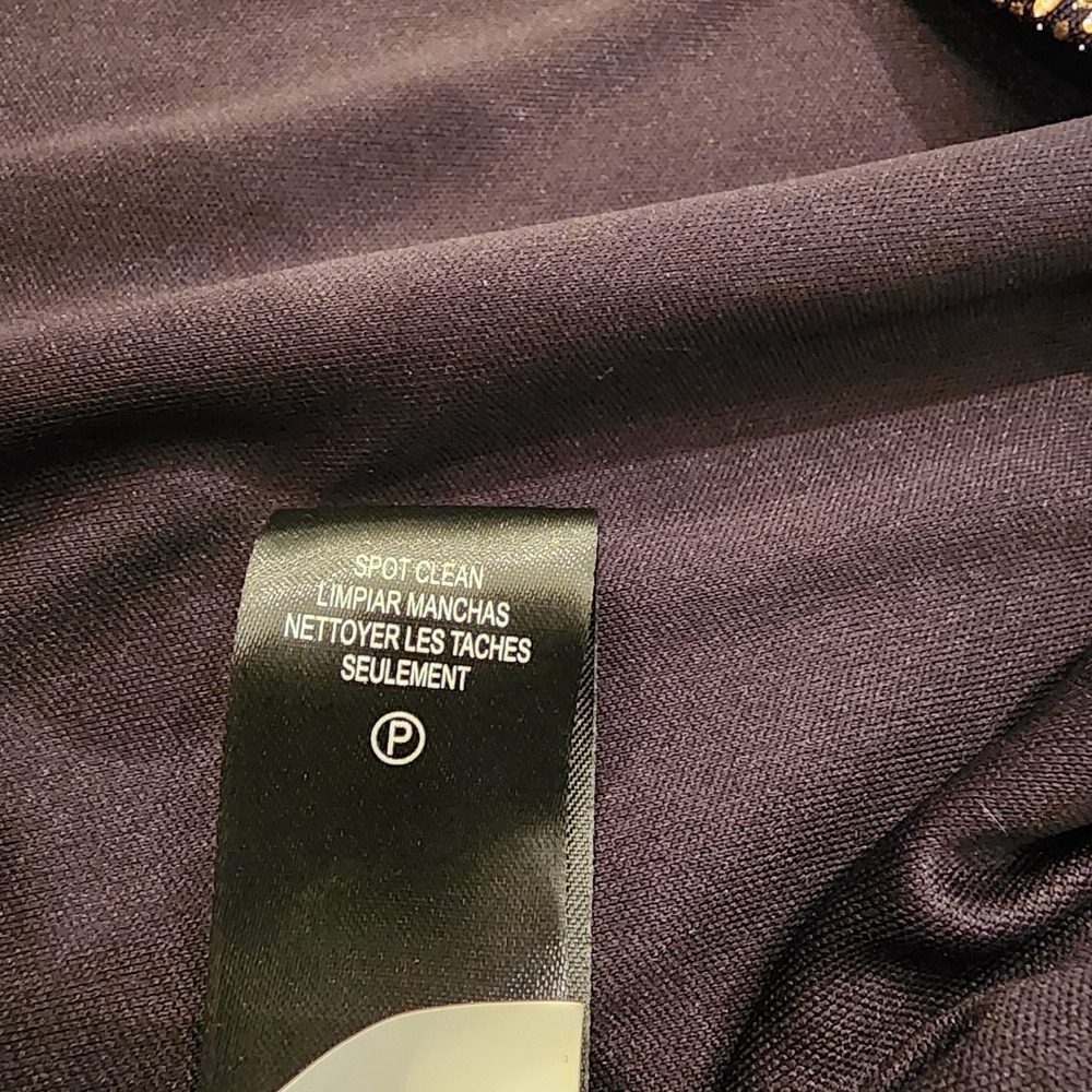 Tahari Metallic Bronze Faux Wrap Dress 8 Cap Sleeve Cocktail Quiet Luxury Glam - Picture 11 of 16